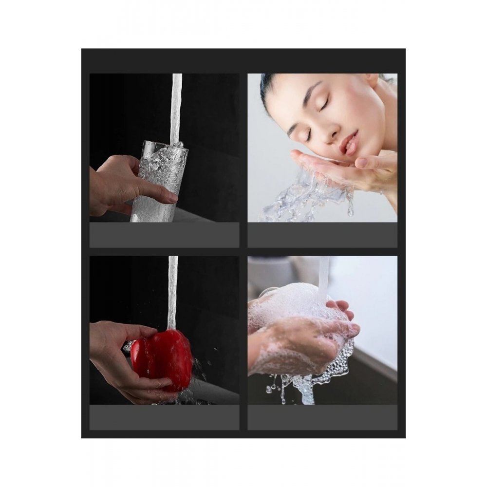 Siyah Kare Kuğu Mutfak Bataryası 360 Derece Döner Borulu