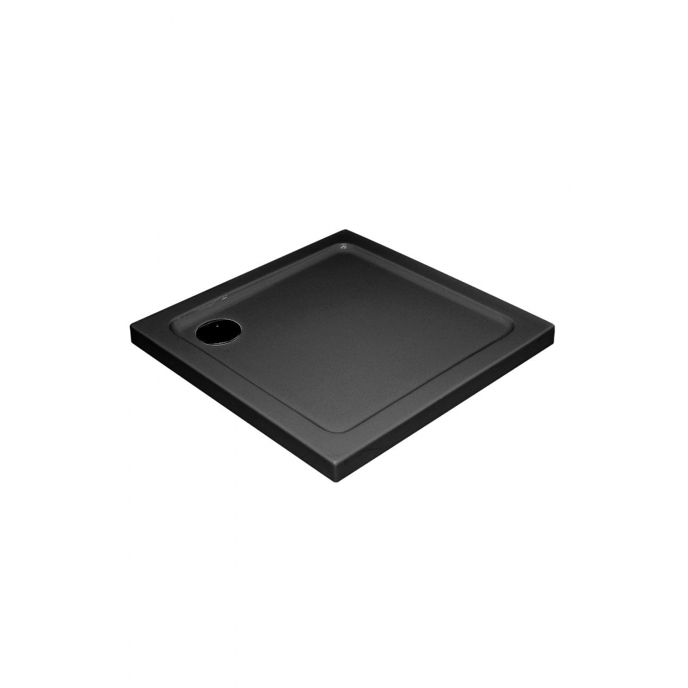 İmola Kare 90*90 Monoflat Siyah Duş Teknesi