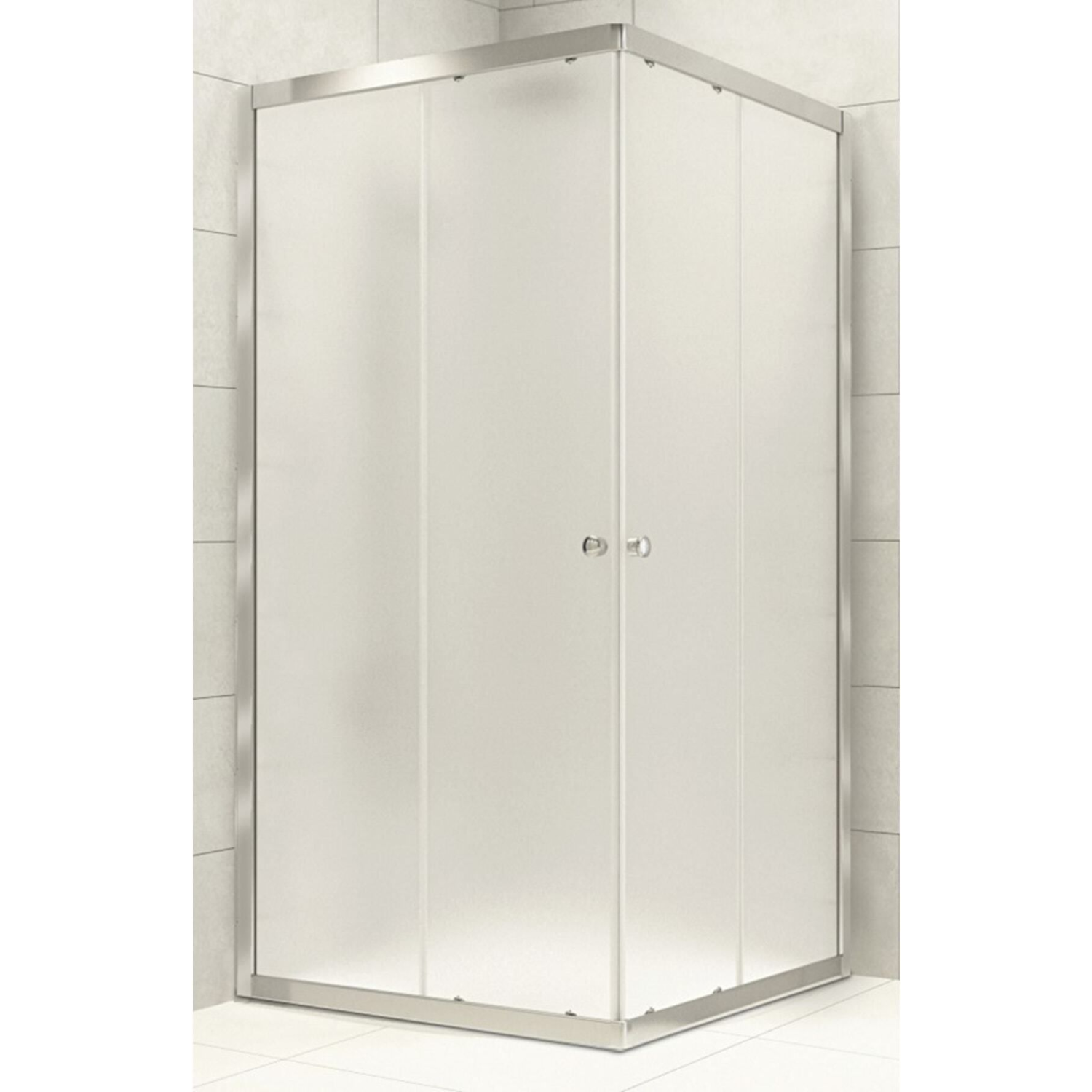 Duşakabin Kare Buzlu Cam