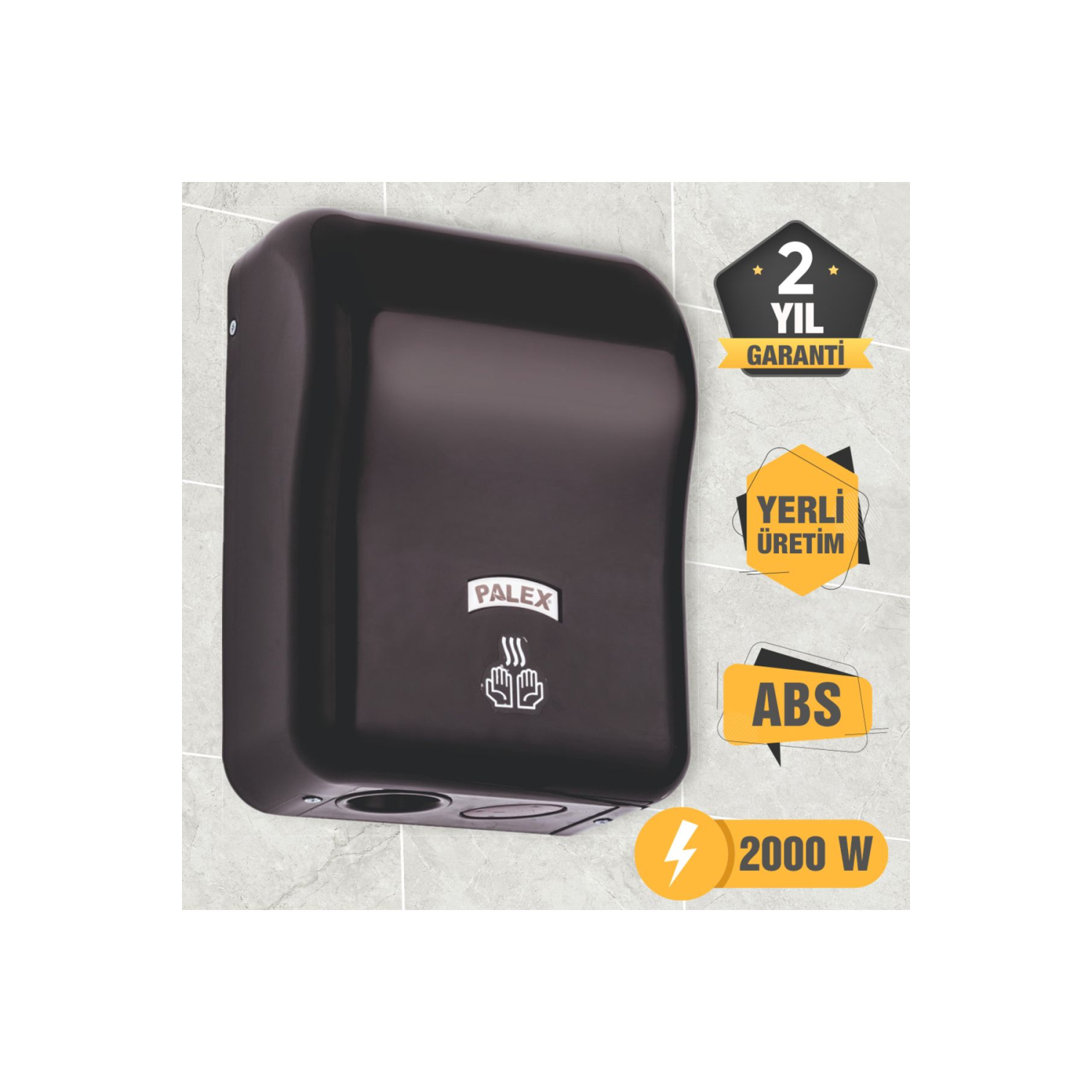 Fotoselli 2000w Abs El Kurutma Makinesi Siyah