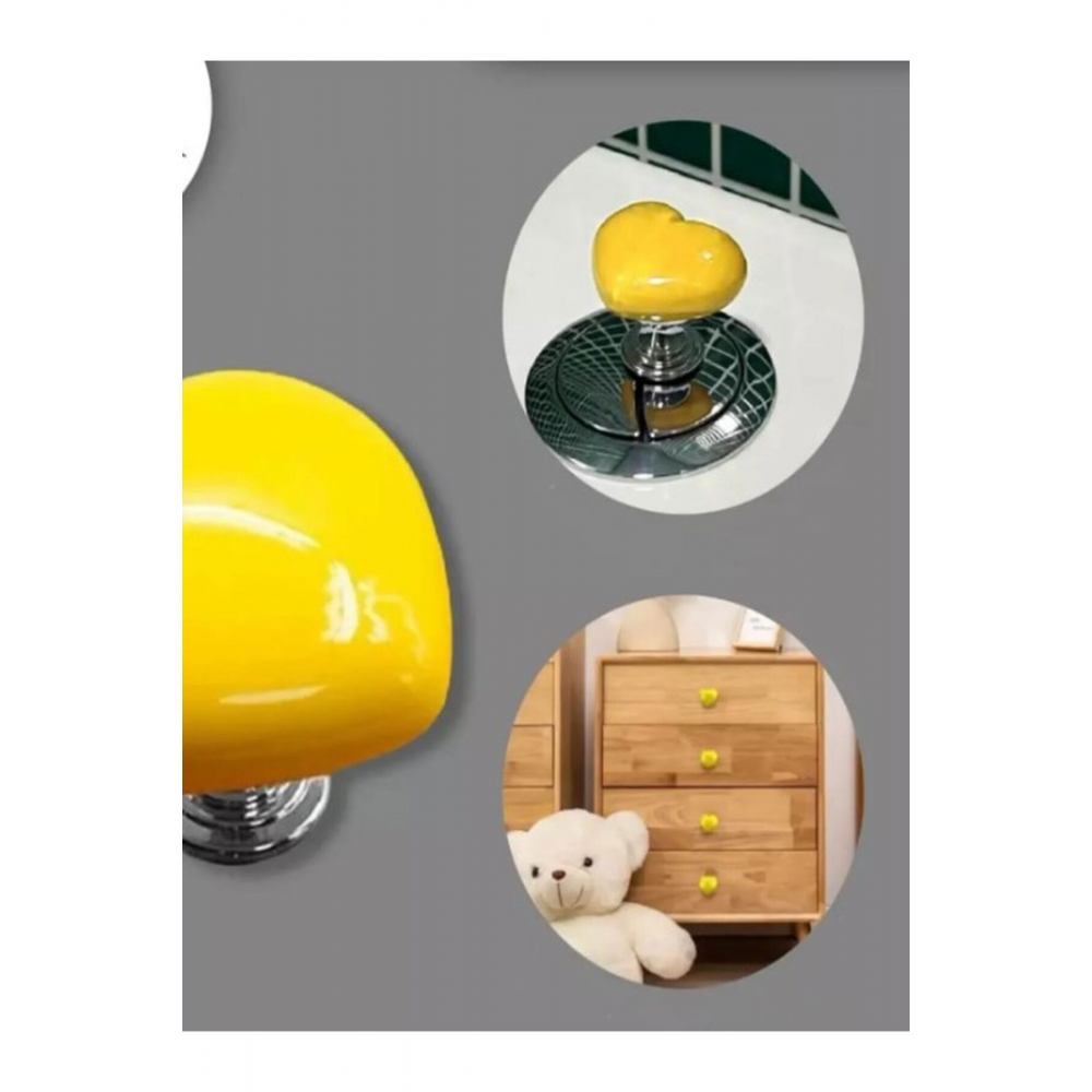 1 ADET Klozet Basma Buton Düğmesi Kulp, Kalp Klozet Kapağı Kulbu Şifon Tuşu