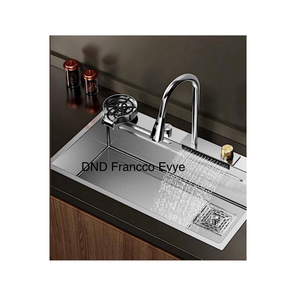 Akıllı Evye Seti Teknolojik Bataryalı Şelale Evye Metalik Tüm Aparatları Dahil