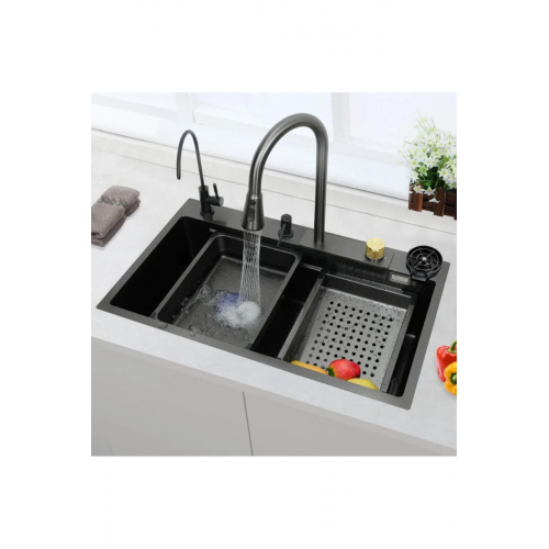 Teknolojik Paslanmaz  Bal Peteği taban Akıllı Eviye Seti Batarya Ve Aksesuarlar Dahil