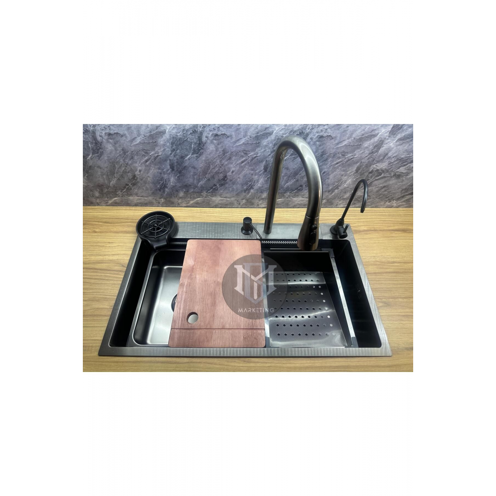 Teknolojik Paslanmaz  Bal Peteği taban Akıllı Eviye Seti Batarya Ve Aksesuarlar Dahil