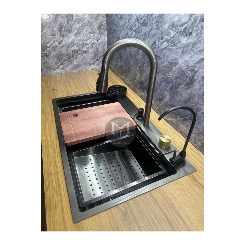 Teknolojik Paslanmaz  Bal Peteği taban Akıllı Eviye Seti Batarya Ve Aksesuarlar Dahil