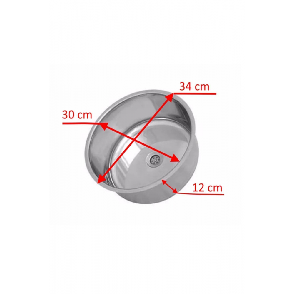 Unıvercal 30 Cm Küresel Evye Karavan Evyesi