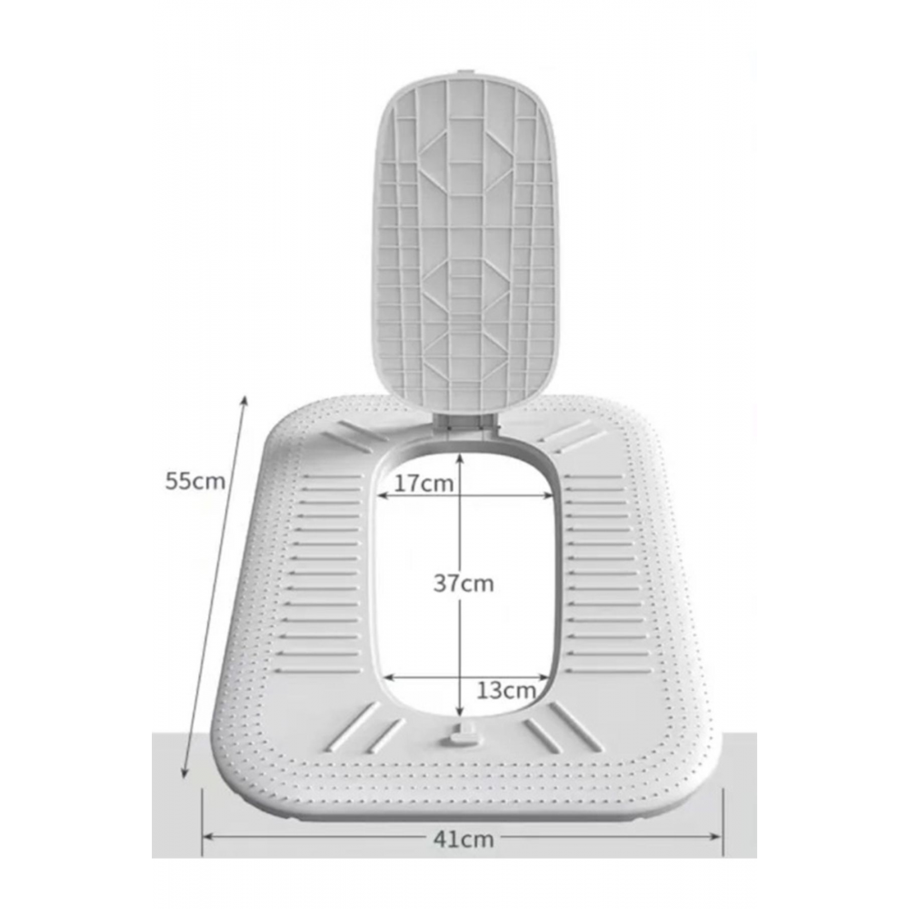 Alaturka Tuvalet Kapağı Koku Önleyici ve Basmalı Pedallı