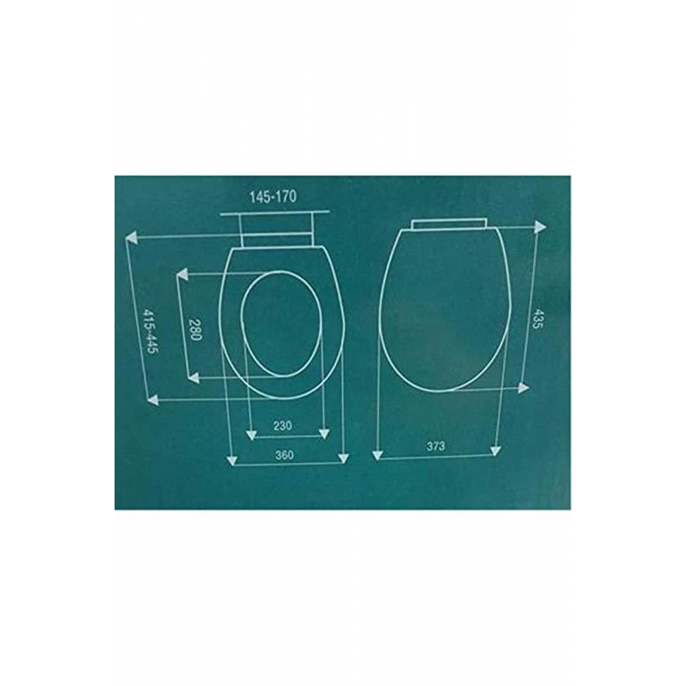 Universal Çocuk Adaptörlü Amortisörlü Klozet Kapağı Kapak
