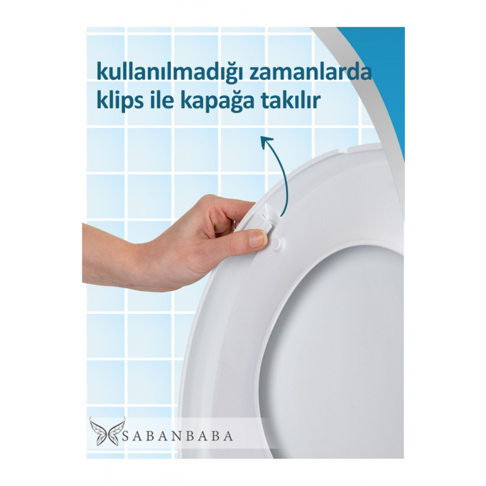 Yetişkin Ve Çocuk Klozet Kapağı Çocuk Adaptörü Söküp Takılabilir Yerli Üretim