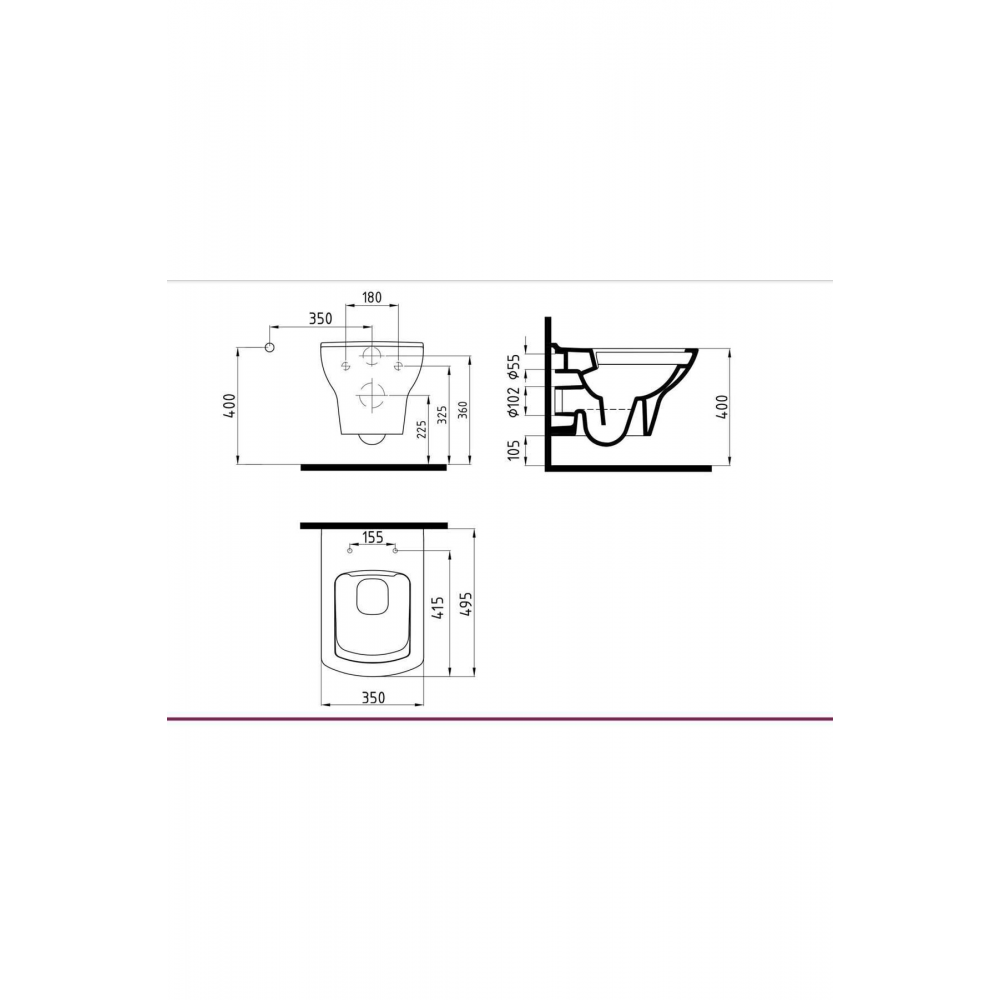 Dor Kanalsız Asma Klozet