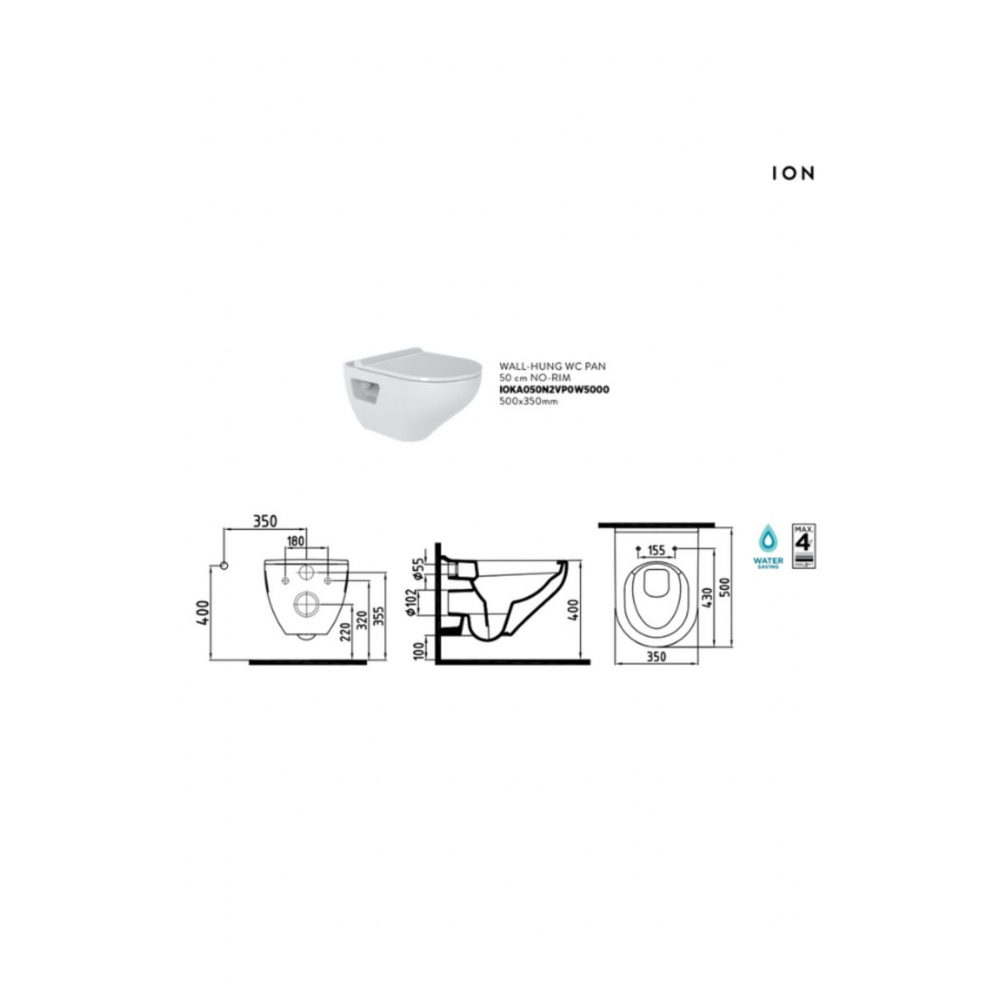 İon Kanalsız Asma Klozet
