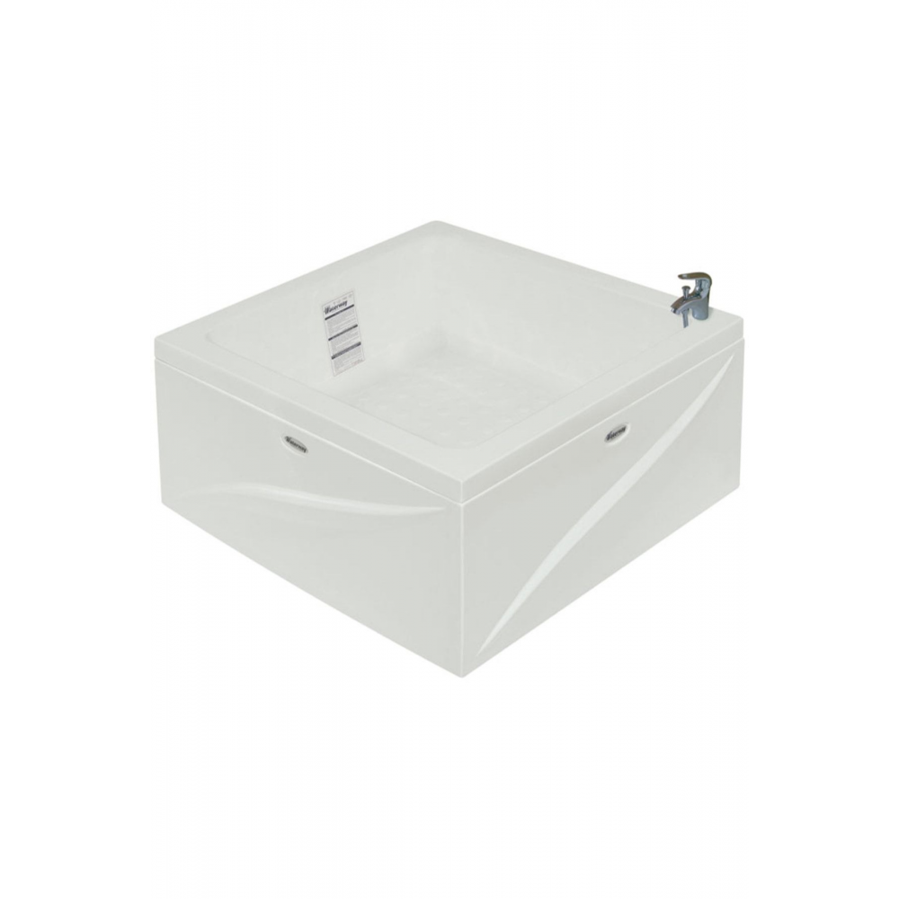 Toronto Mini Kare Küvet 100x100 H:43 Gövde + Metal Ayak + Ön Panel