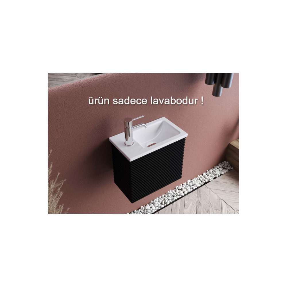 Cerastyle Mini L Tezgah Üstü Lavabo 24x42cm 071100-u