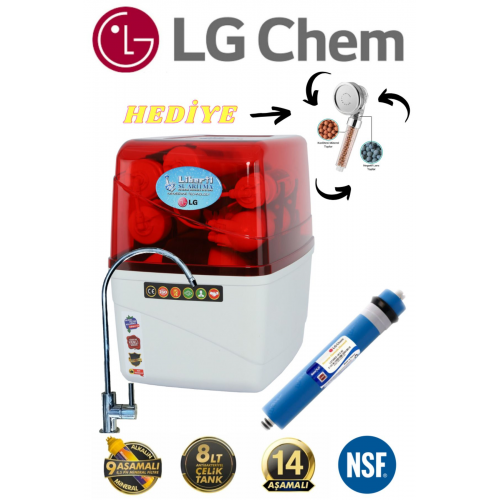 100 Gpd Ultra Membranlı Ücretsiz Montaj Su Arıtma Cihazı Mineralli Duş Başlığı Hediyeli