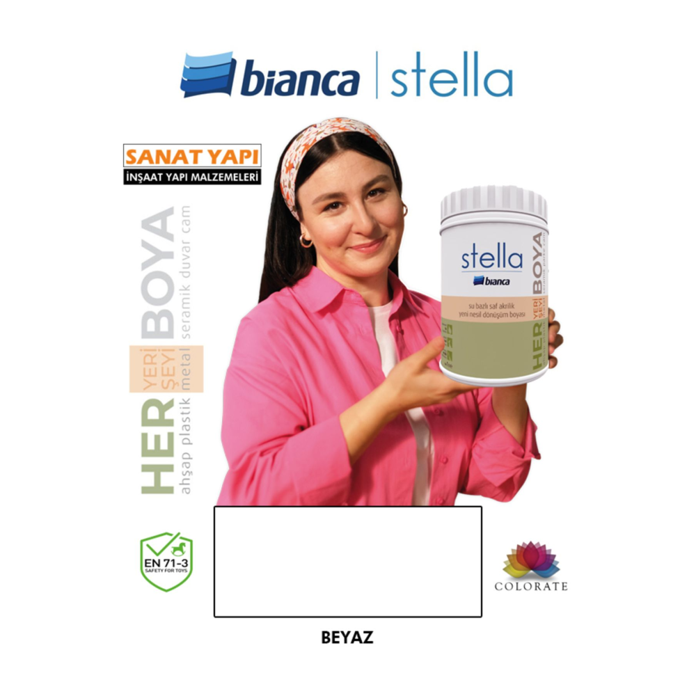 Stella Yeni Nesil Dönüşüm Boyası Beyaz - Dolap-fayans-cam-plastik-ahşap-duvar