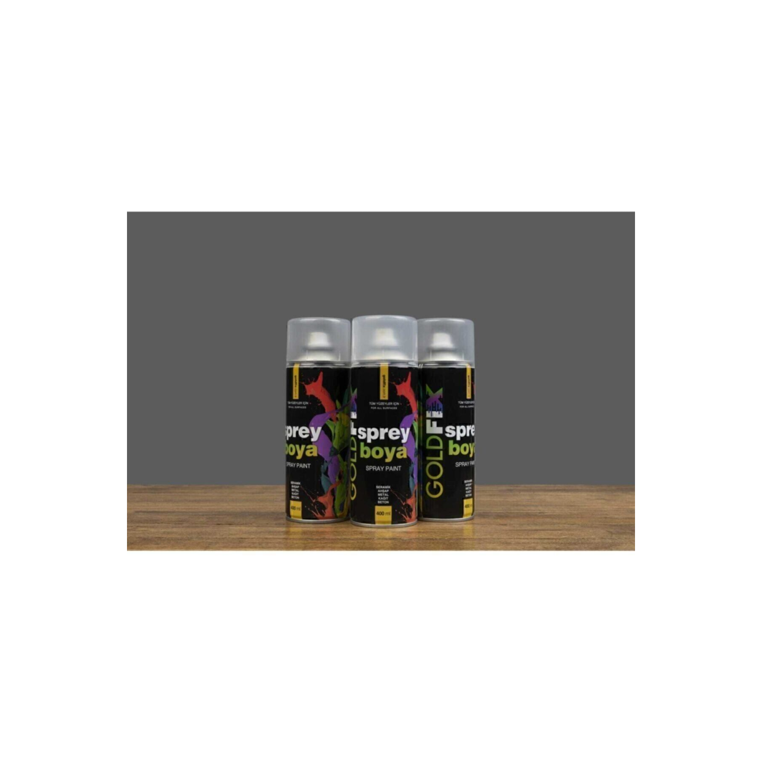 Sprey Boya 400 ml Mat Siyah ( 1 Adet )