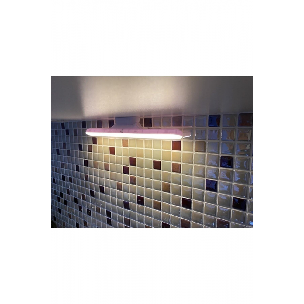 Ct-5249 Şarjlı Led Işık Usb Şarjlı Kablosuz Mıknatıslı Led Lamba 3 Farklı Işık Rengi