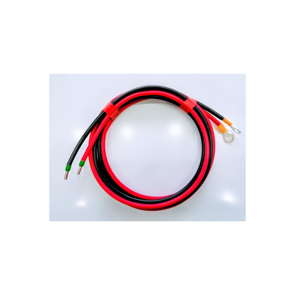 6mm2 Mppt Şarj Kontrol Cihazı Ve Akü Arası 2+2 4m Solar Kablosu