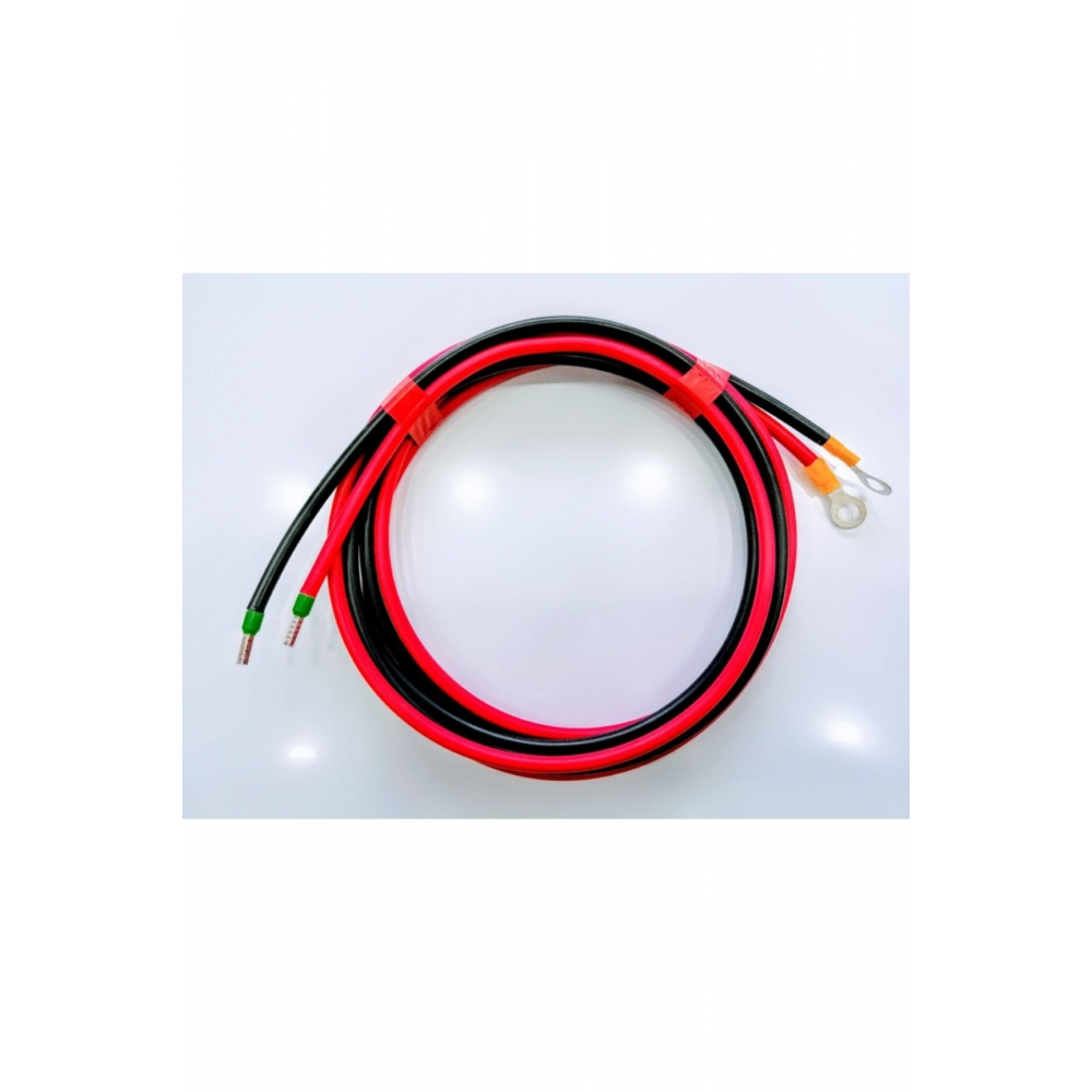 6mm2 Solar Mppt Şarj Kontrol Cihazı Ve Akü Arası 1+1 2metre Kabl0