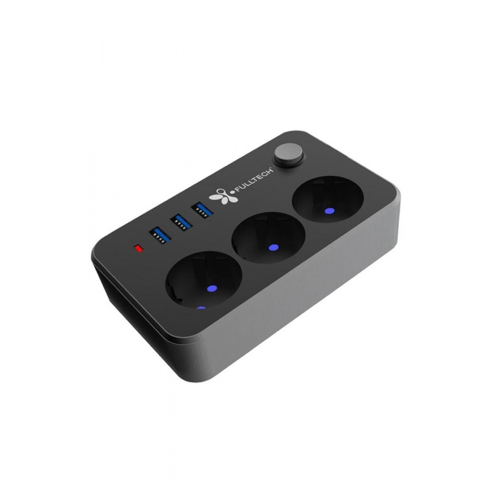 Ftr-02 2 M 3'lü Termal Akım Korumalı Priz