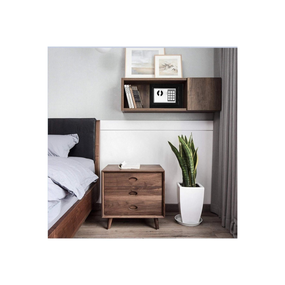 Elektronik Şifreli Çelik Para Kasası Mini Boy Yerli Üretim