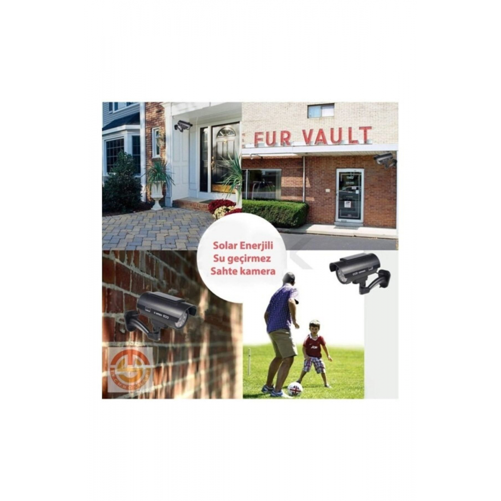 Güneş Enerjili Solar Sahte Kamera Solar Caydırıcı Su Geçirmez