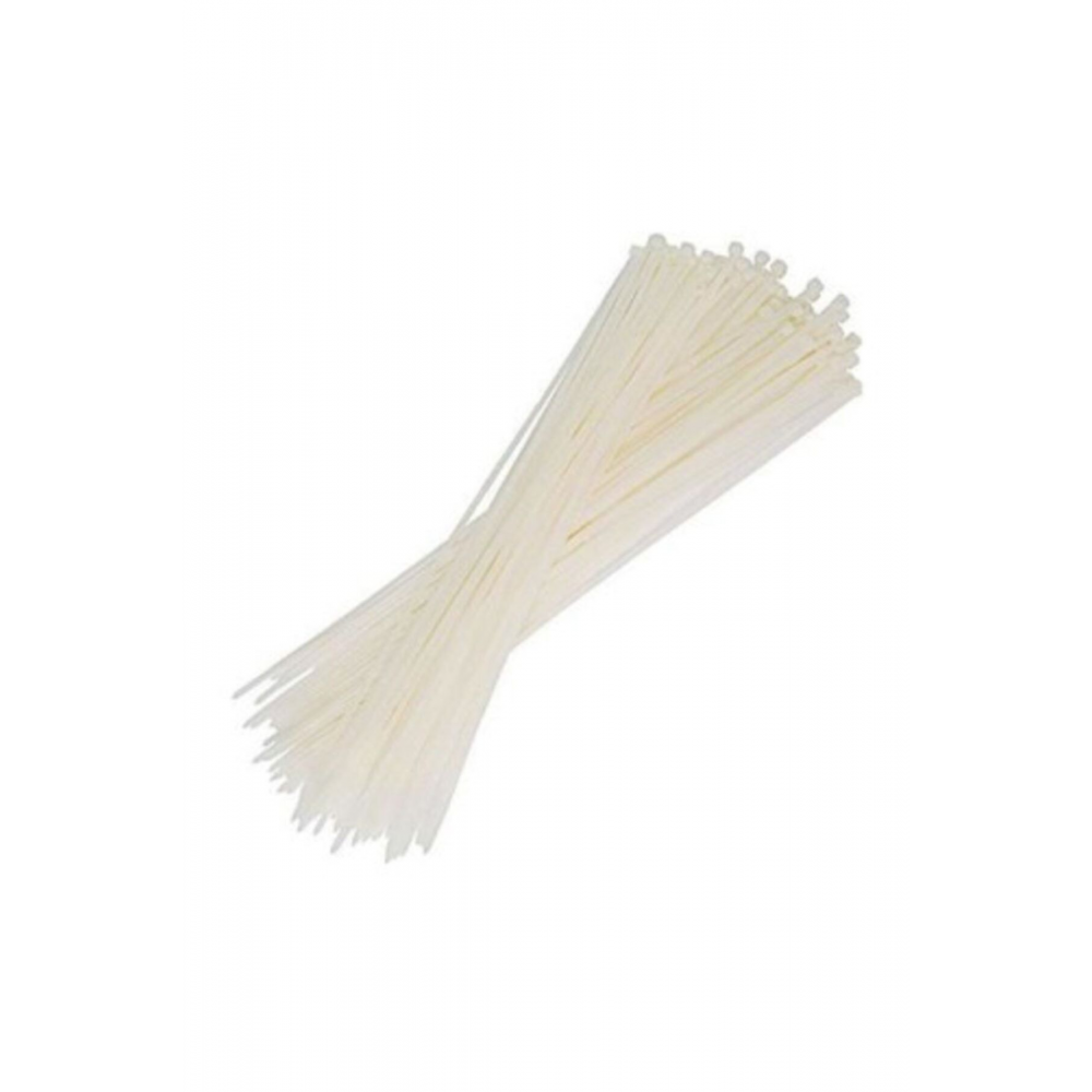 Beyaz Kablo Bağı 100 Adet 3,6x150