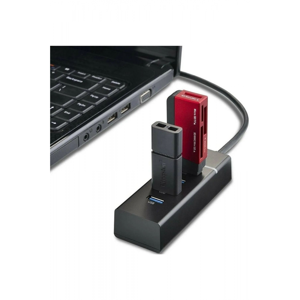 3.0 Usb Çoğaltıcı 4 Port Yüksek Hızlı Usb Hub Çoklayıcı Tüm Cihazlarla Uyumlu