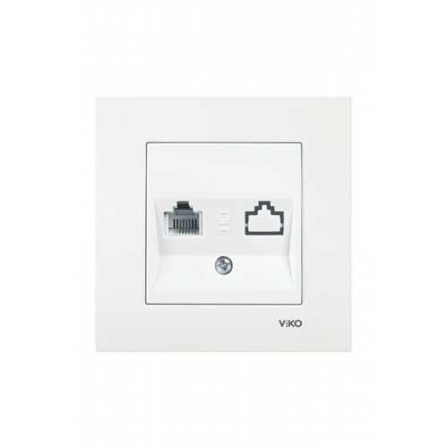 Karre Beyaz Nümeris Telefon Prizi Rj 11