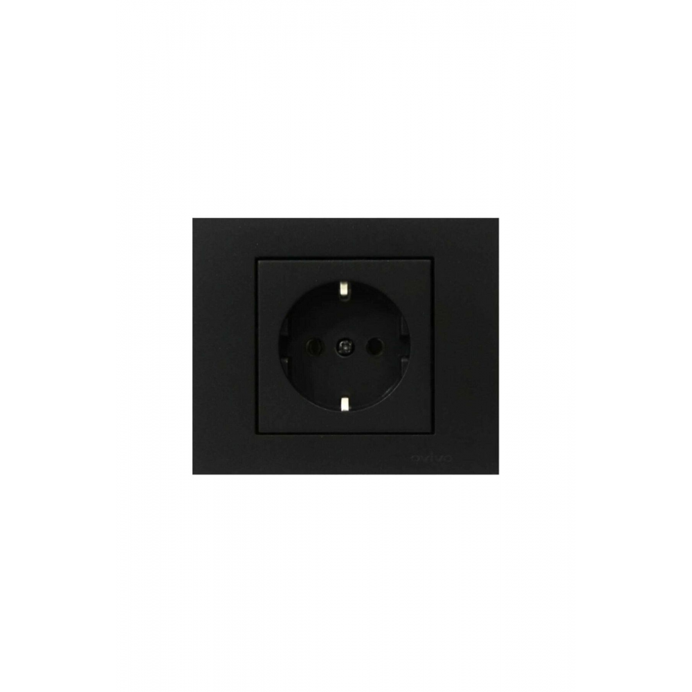 Grano Siyah Topraklı Priz