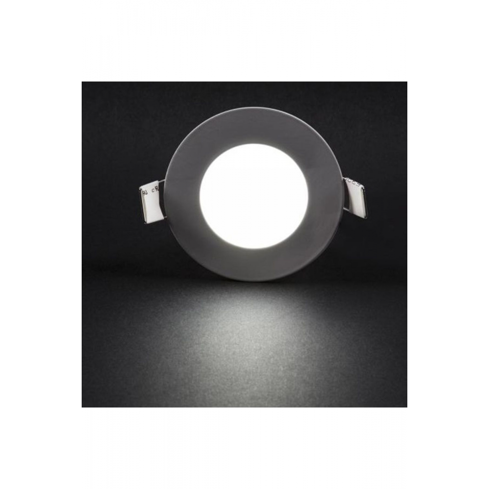 Ct-5144-b Panel Led Slim Yuvarlak 3 W Beyaz Işık Beyaz Gövde