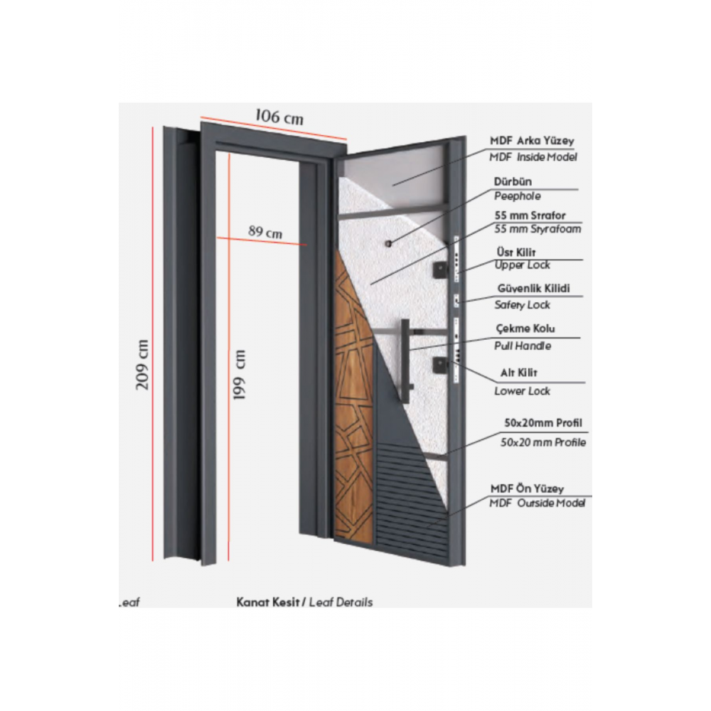 ÇELİK KAPI ANKARA  KALİTELİ ÇELİK KAPI SAĞ YÖN
