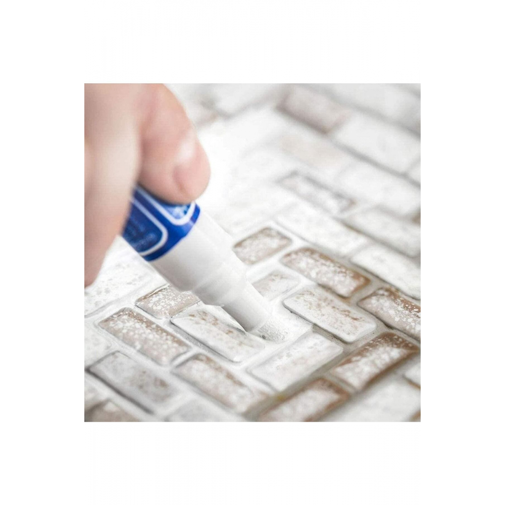 Fayans Derz Dolgu Kalemi Hızlı Kuruyan Su Bazlı Kokusuz Derz Yenileme kalemi beyaz (3 ADET)