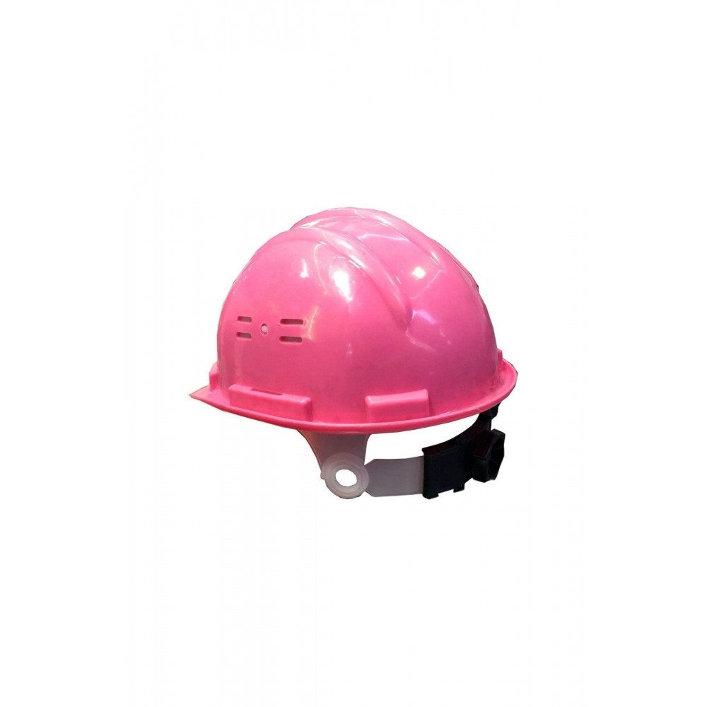 Pembe Baret Ayarlanabilir Başlıklı Mühendis Baret Kadınlara Özel