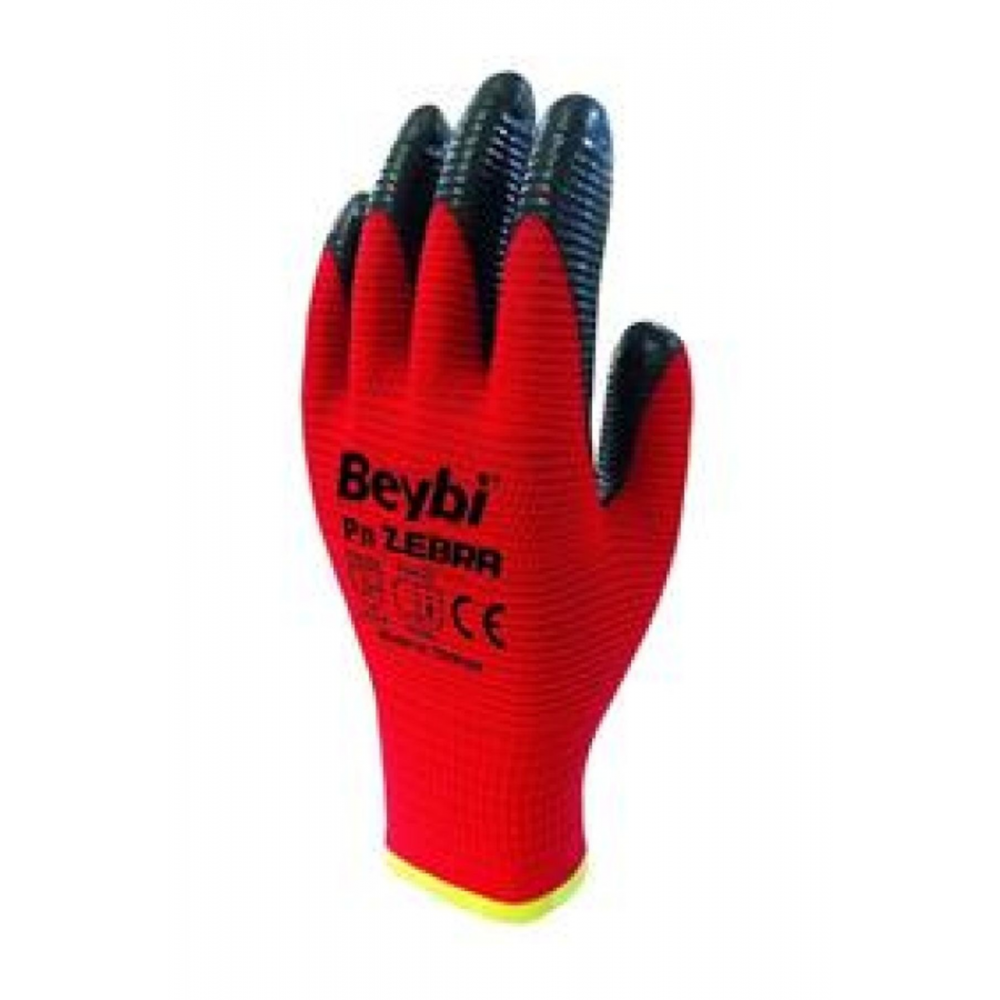 Nitril Pmk Pn5 Kırmzı Siyah 9 Beden 12li Paket