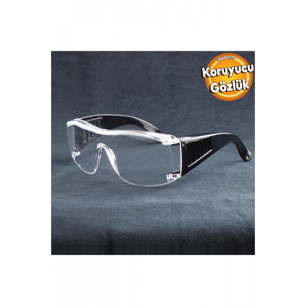 İş Güvenlik Güvenliği Gözlüğü Lazer Uv Laboratuvar Koruyucu Kaynak Gözlüğü Korumalı Gözlük Şeffaf