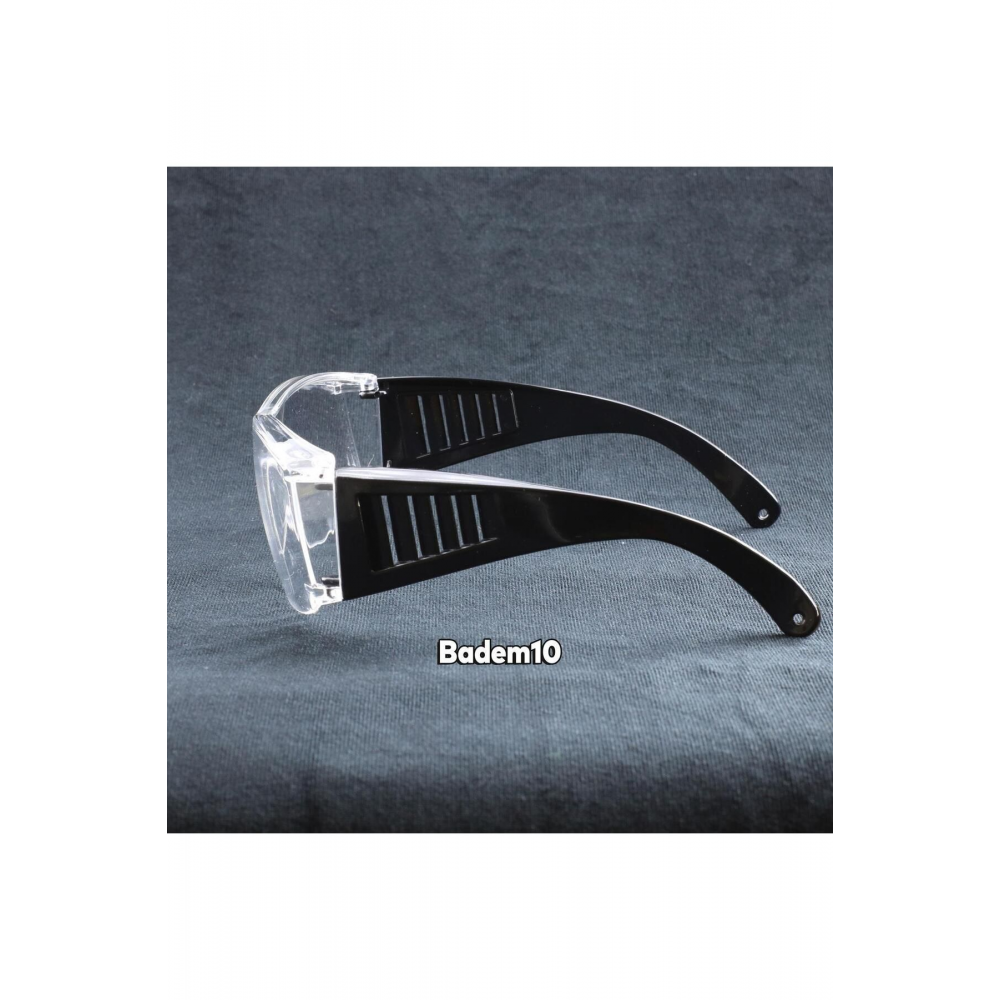 İş Güvenlik Güvenliği Gözlüğü Lazer Uv Laboratuvar Koruyucu Kaynak Gözlüğü Korumalı Gözlük Şeffaf