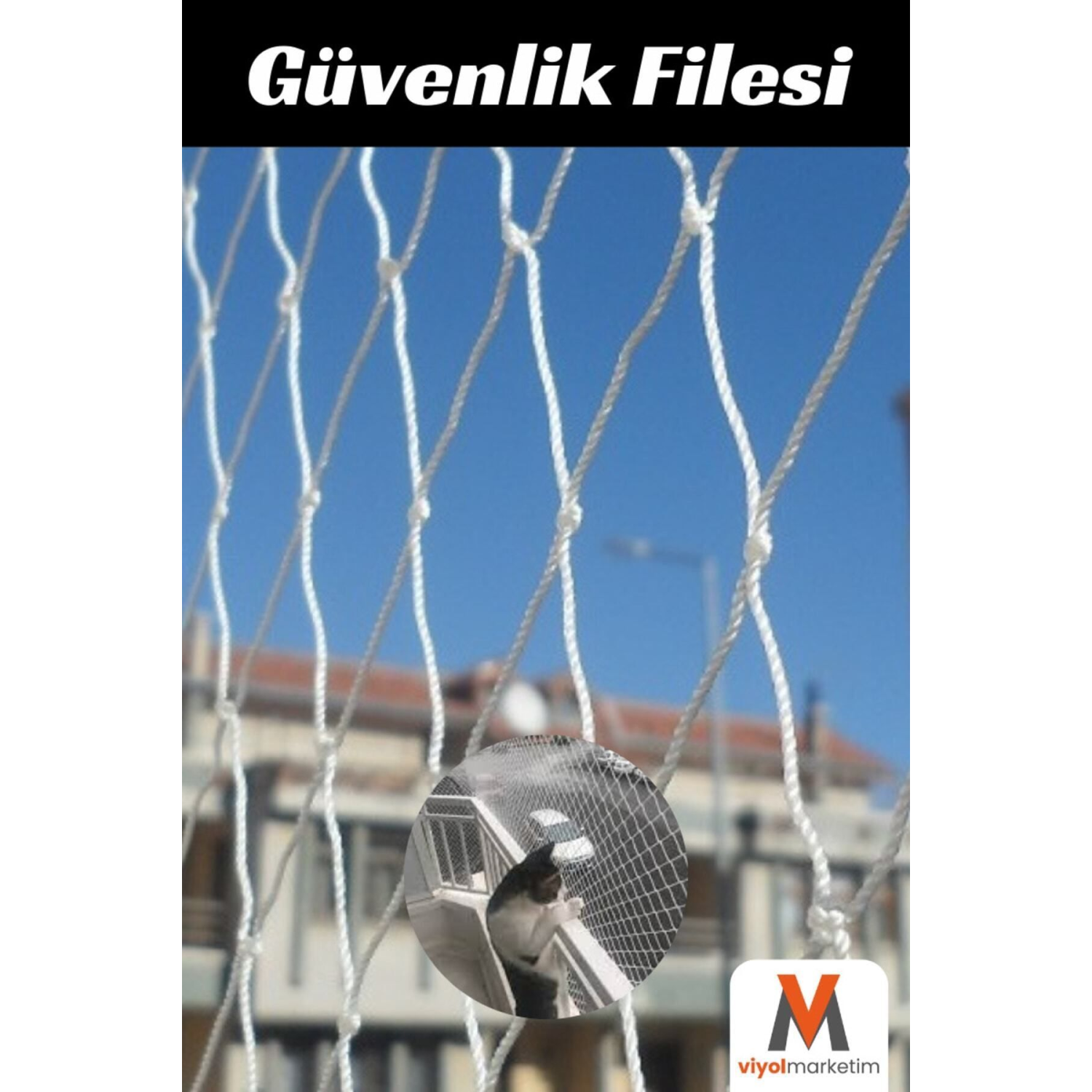 2,5x10 Metre | Balkon Filesi | Kedi Balkon Filesi | Kuş Filesi | Balkon Güvenlik Filesi
