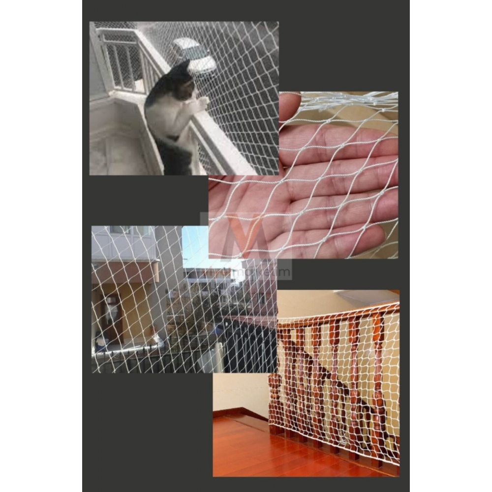 2,5x10 Metre | Balkon Filesi | Kedi Balkon Filesi | Kuş Filesi | Balkon Güvenlik Filesi