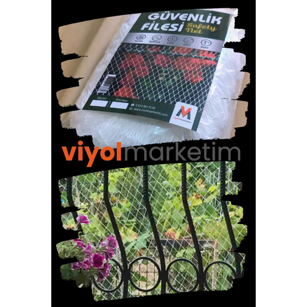 3x5 Metre | Balkon Filesi | Kedi Balkon Filesi | Balkon Kuş Filesi | Balkon Güvenlik Filesi