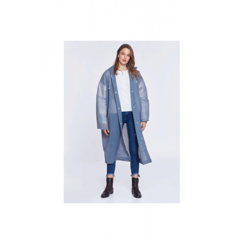 Unisex Yağmurluk, Şeffaf Su Geçirmez Pvc Şık Kıyafetüstü Eva Yağmurluk