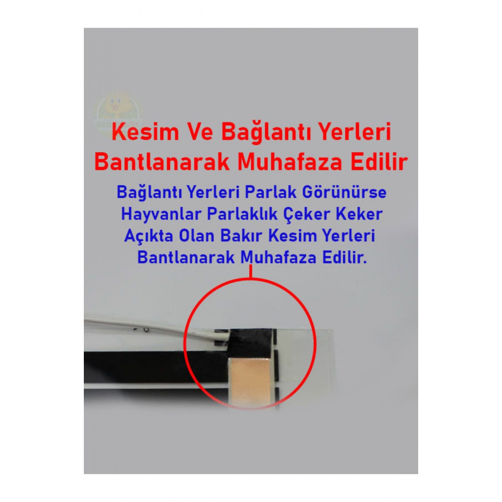 Karbon Isıtıcı Film 125x80 Cm Hazır Kablo Fişli Kafes Kümes Zemin Ofis Oda Ayak Isıtıcı