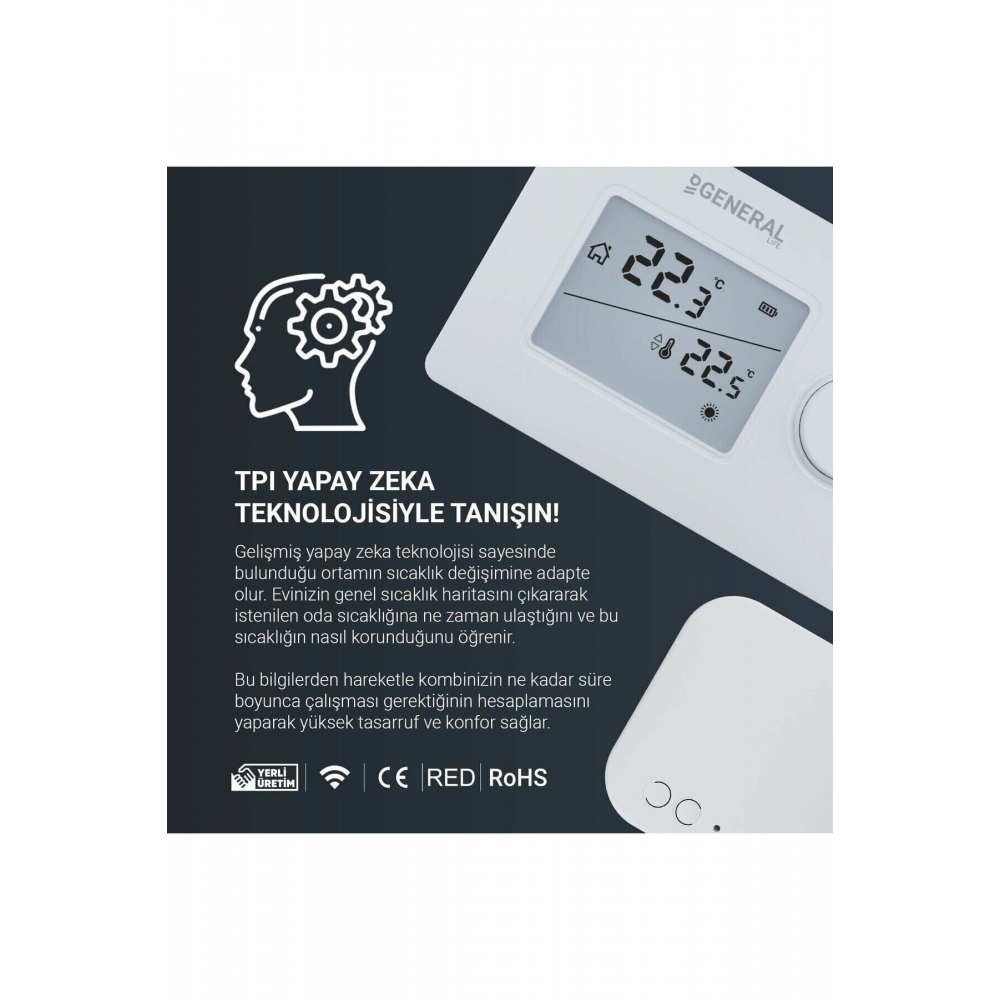 Ht250 Rf Kablosuz Dijital Oda Termostatı