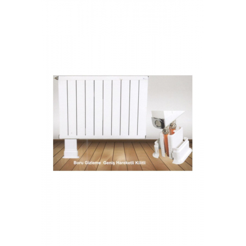 Radyatör Boru Gizleme Aparatı-ikili-beyaz