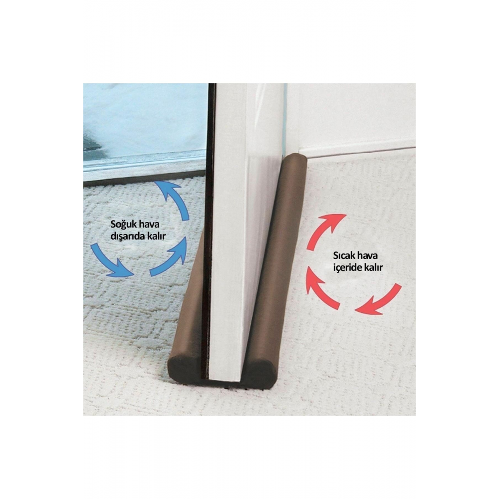 Çift Taraflı Kapı Altı Rüzgar Önleyici Isı Yalıtım Süngeri Rüzgarlık