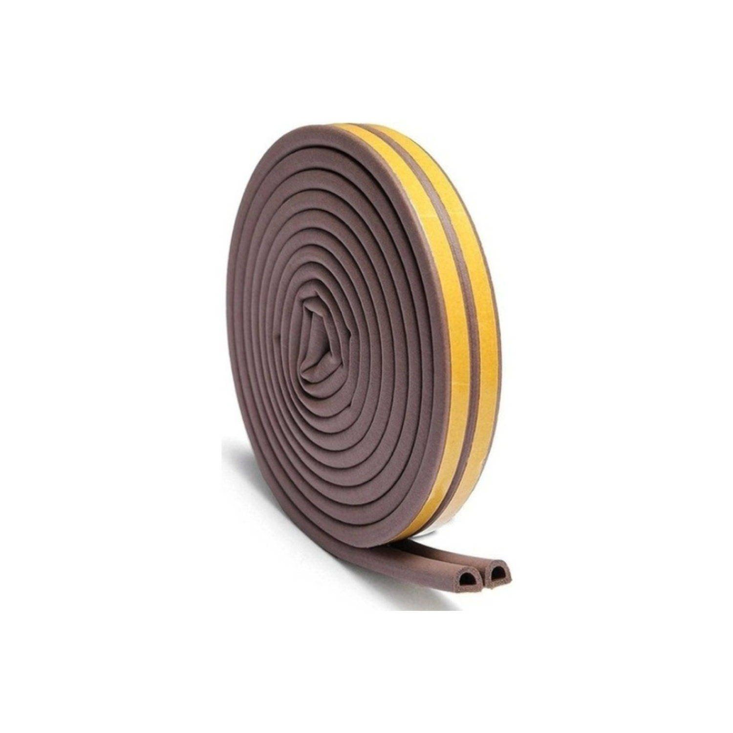 Kapı Ve Pencere Izolasyon Bandı - Fitili Kauçuk Kahverengi 10 X 2 =20 Metre