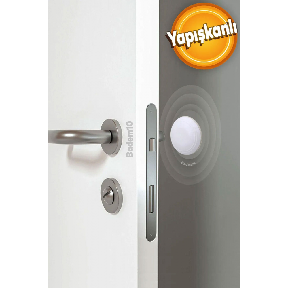 Kapı Kolu Stoperi Tamponu Kendinden Yapışkanlı Kapı Stopu Durdurucu Tutucu Tutacağı Beyaz