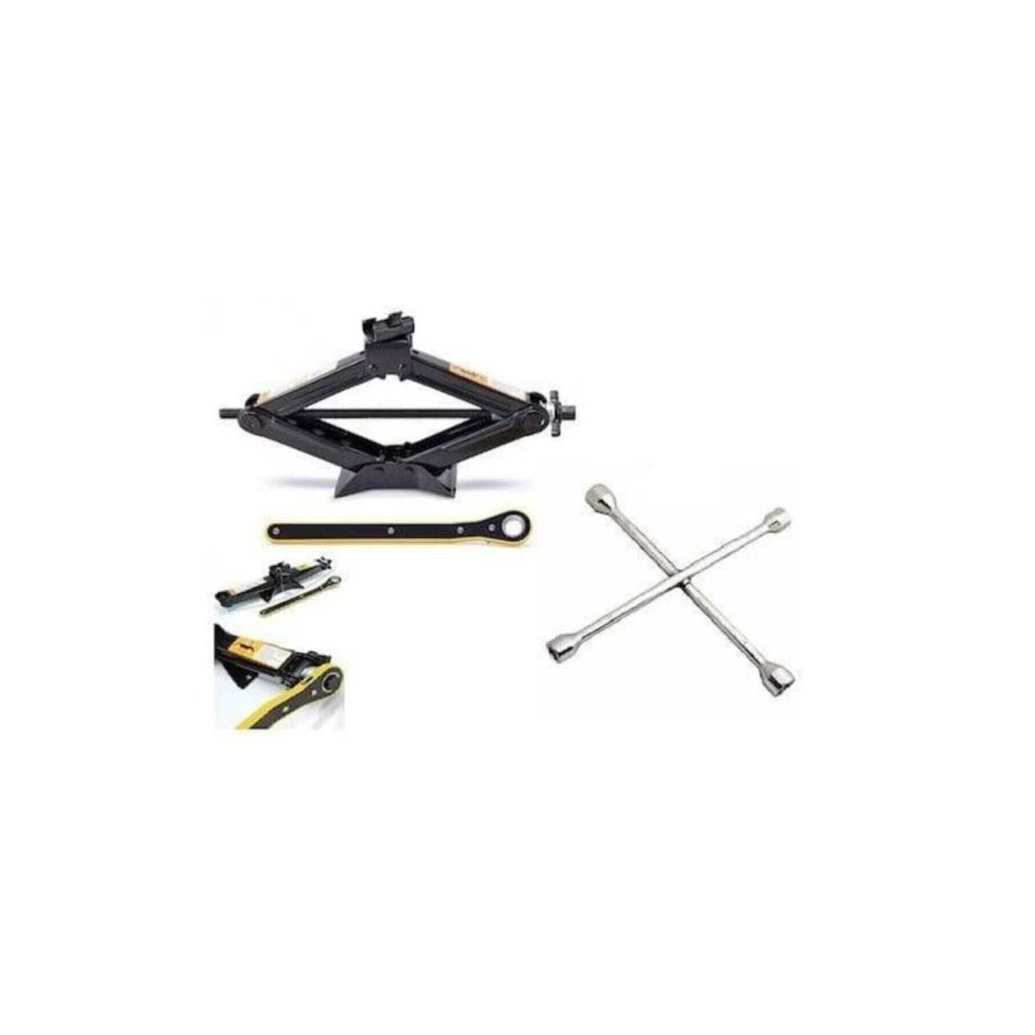 Tüv Onaylı Meşem Cırcırlı Krikolü Bijon Anahtarı Kampanyası 1,5 Ton Cırcırlı Kriko+bijon Set