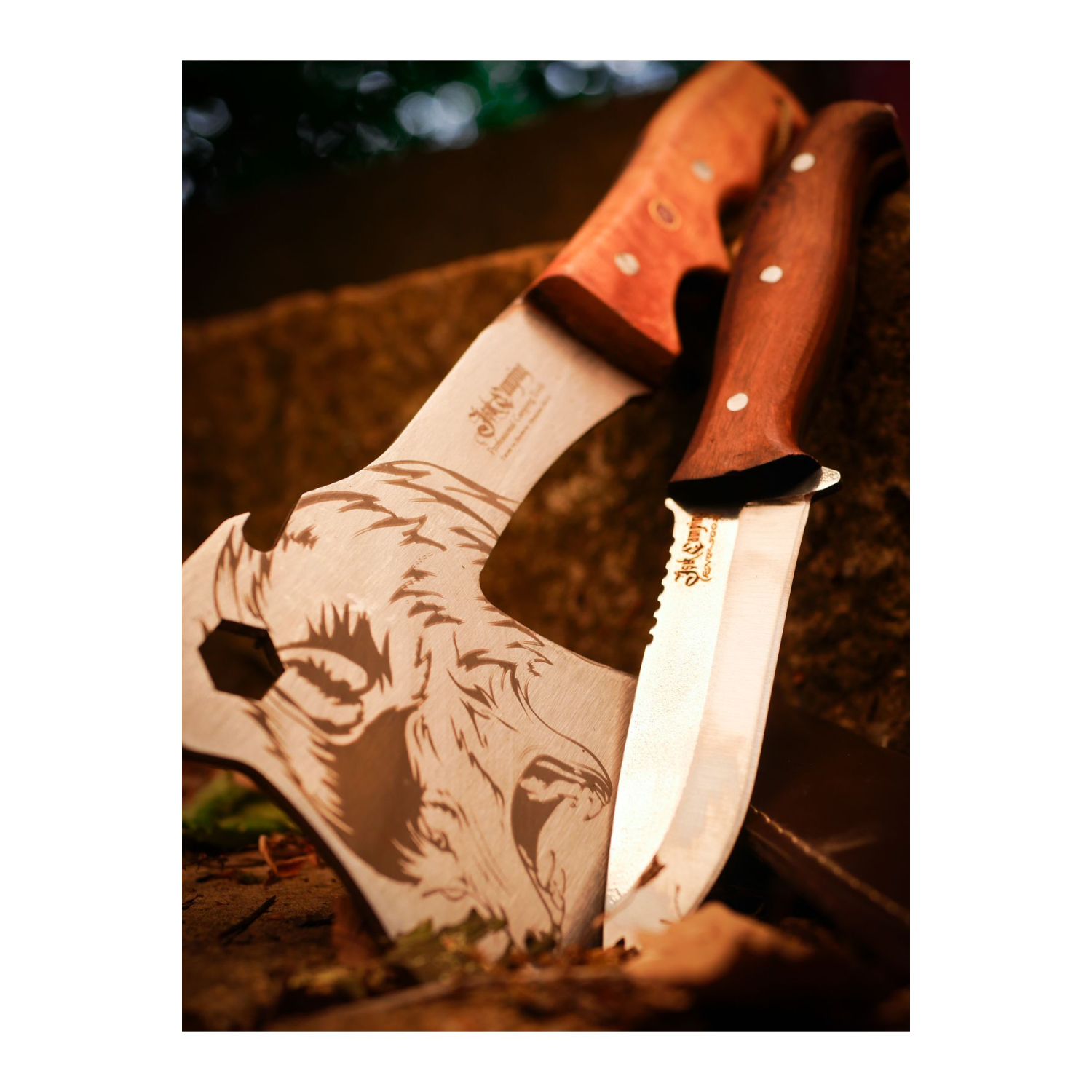 Kamp Balta & Bıçak Seti(SİPARİŞTE BELİRTİLMESİ HALİNDE ÜCRETSİZ ISİM YAZILABİLİR.)