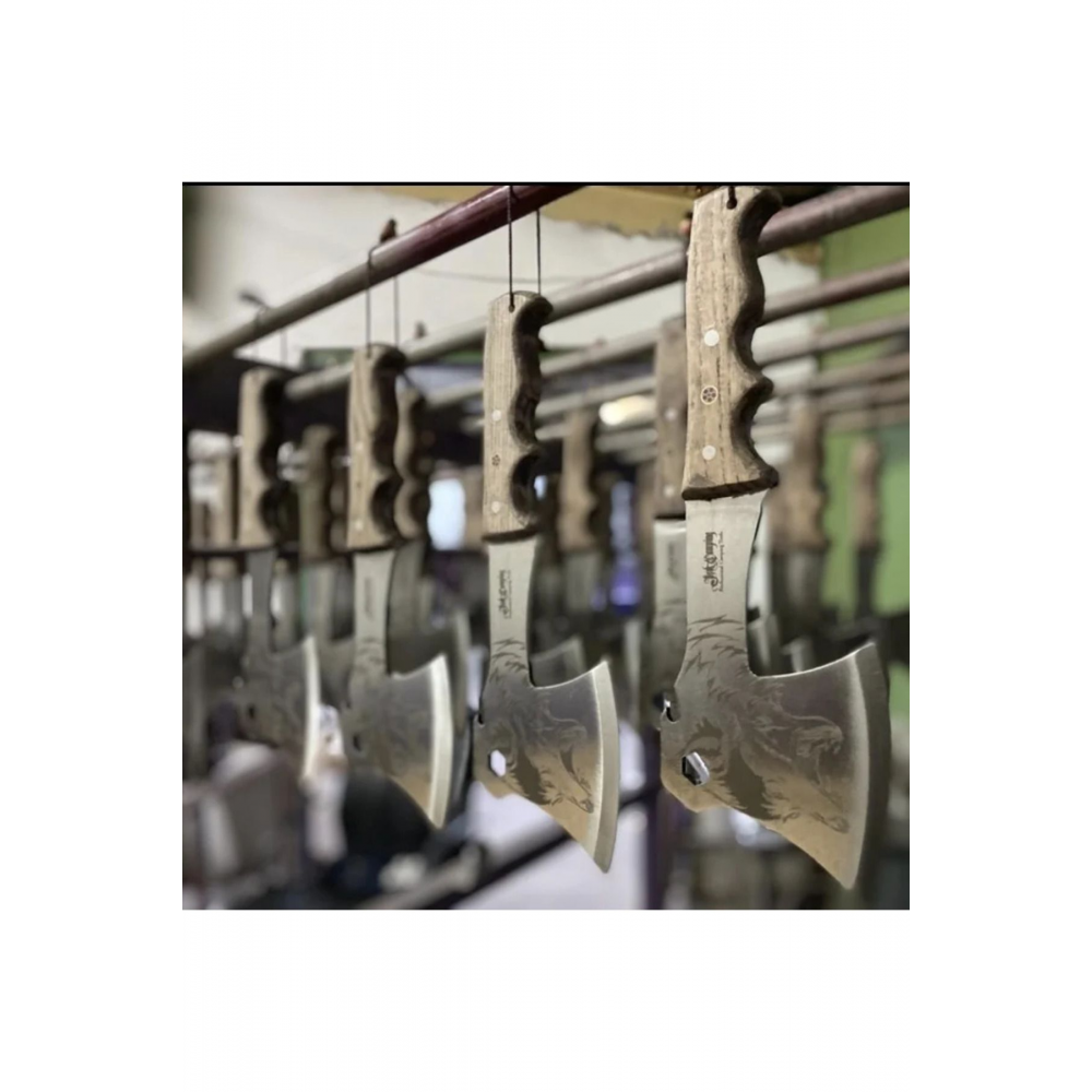 Profesyonel El Yapımı Kamp Baltası (SİPARİŞTE BELİRTİLMESİ HALİNDE ÜCRETSİZ ISİM YAZILABİLİR.)